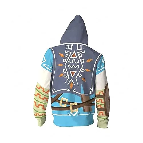 Yirugu Men Link Hoodie Link Cosplay Hoodies Halloween Costumes for Boys