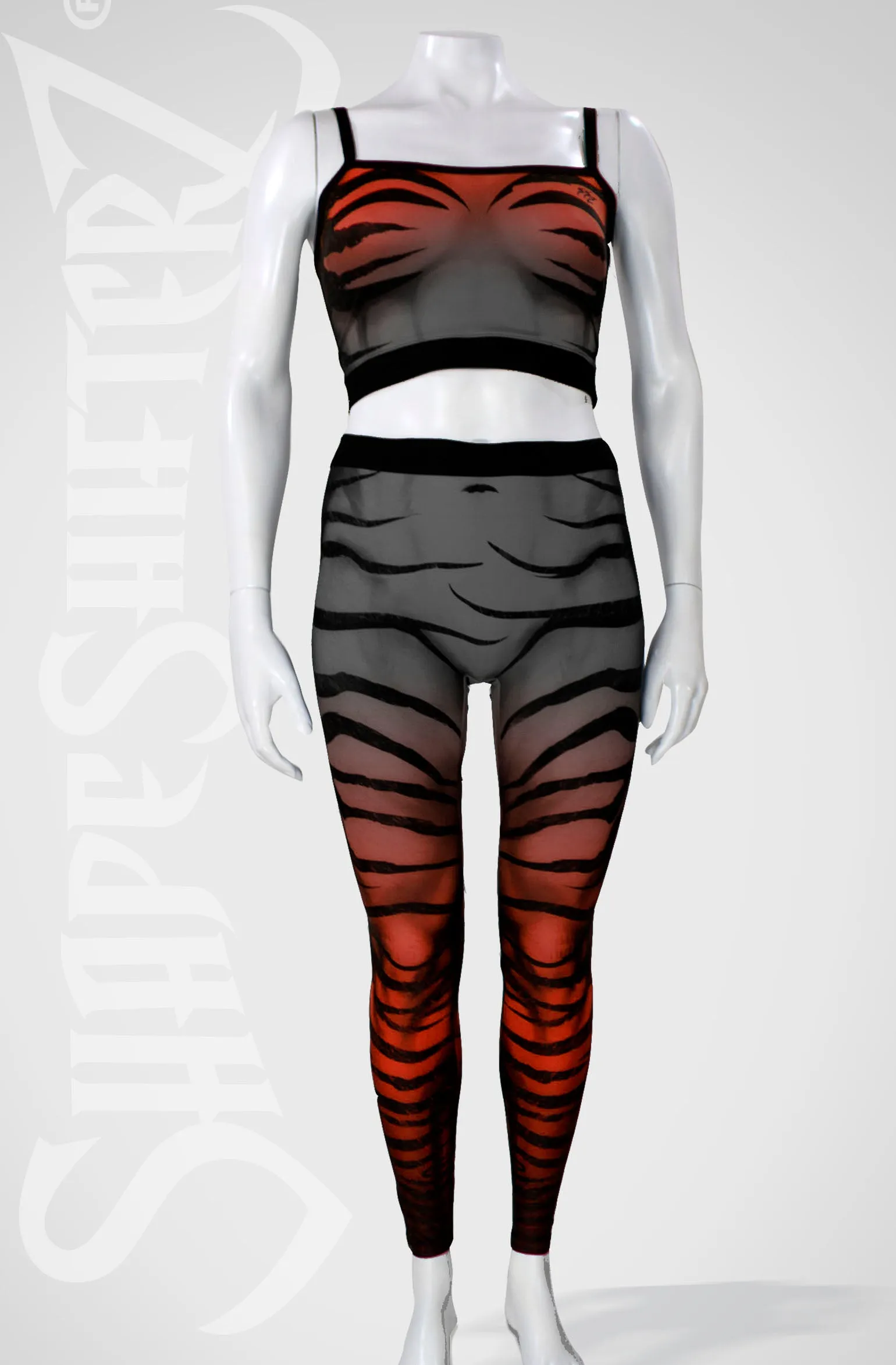 Zebra Tank Top - Red Fade - Ultra Contour